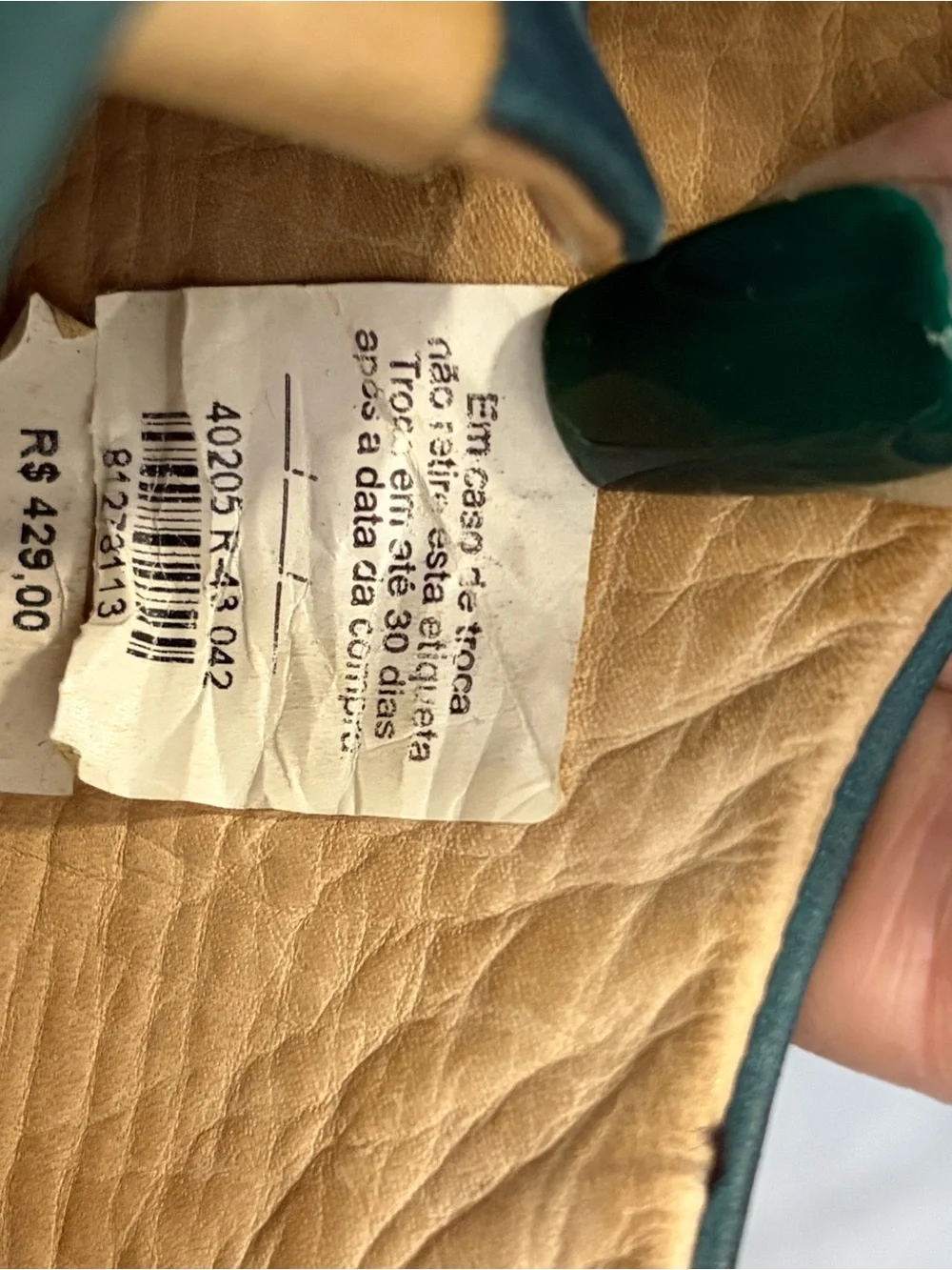 Vintage genuine leather